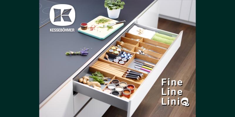 Деревянная гармония в каждом ящике: как FineLine LiniQ превращает хаос в эстетику Kessebohmer в Омске